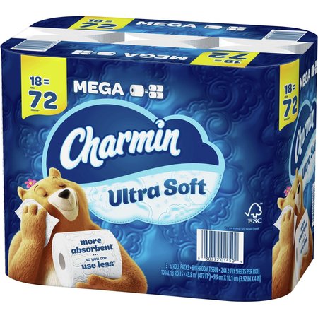 Charmin Ultra Soft Bath Tissue, 18PK PGC01450